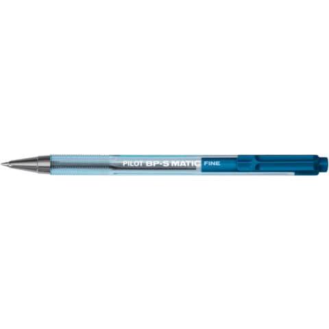Penna a sfera a scatto Pilot BPS Matic punta fine 0,7 mm blu 001626